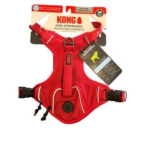 Kong Ultra Durable Red Waste Bag Dog Harness Great for Active Dogs Sz Small NWT